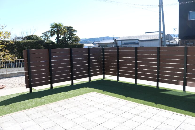 米子市 外構リフォーム プライバシーを守る目隠しフェンス設置