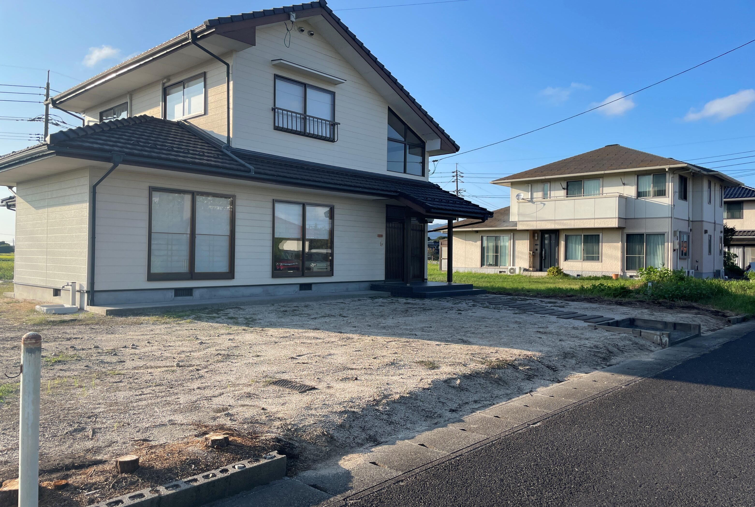 米子市 外構リフォーム 段差があり通行しにくいアプローチ