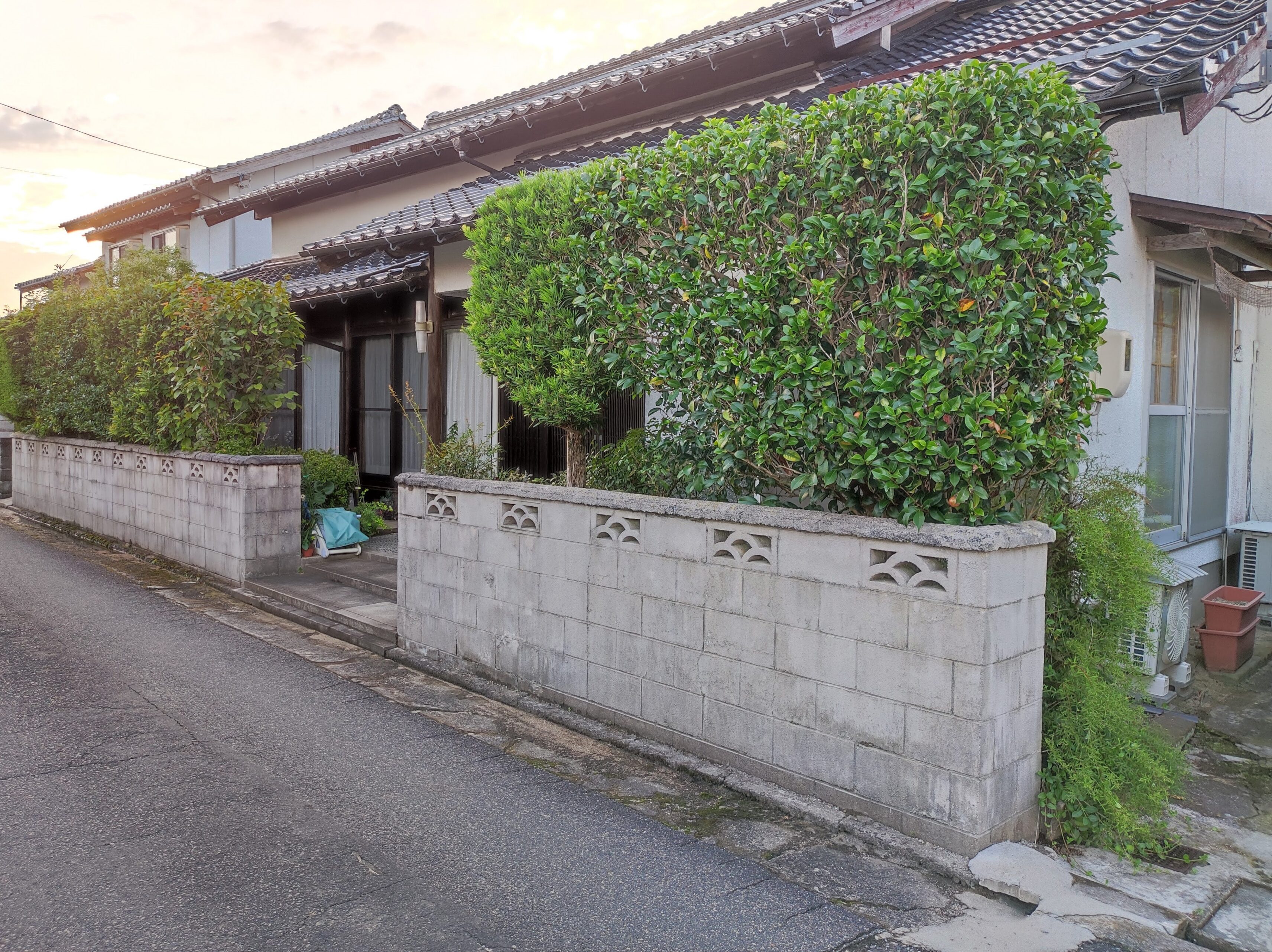 米子市 外構リフォーム ひび割れた危険なブロック塀