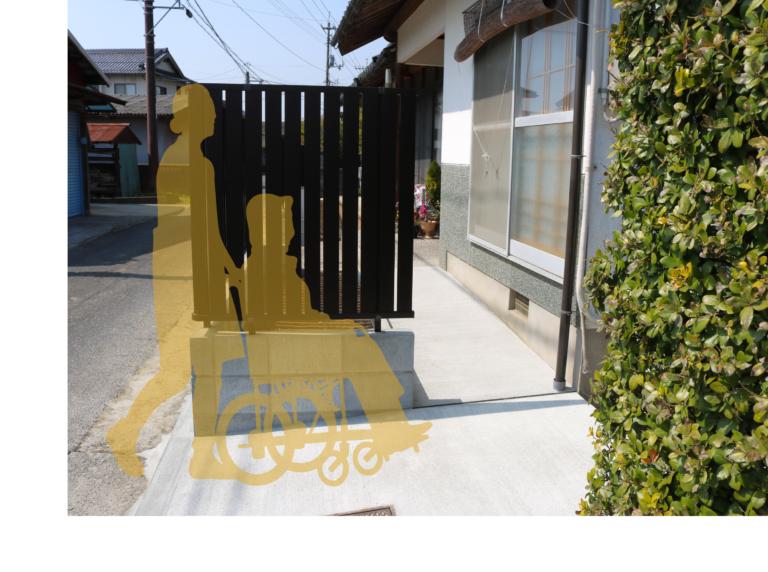 米子市 外構工事 ブロック塀リフォーム後のフェンス付きデザイン