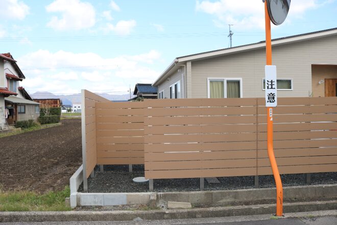 米子市 外構リフォーム 玄関前アプローチとフェンス施工事例