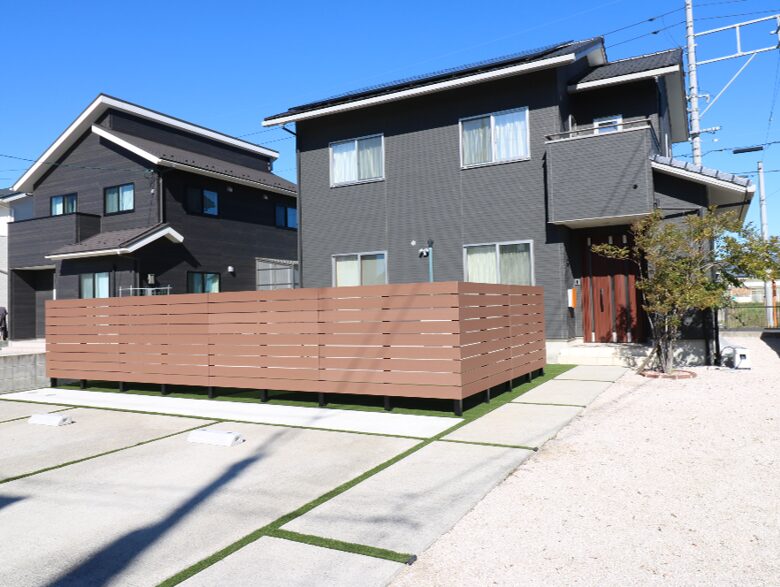 米子市 外構工事 駐車場拡張後の施工事例